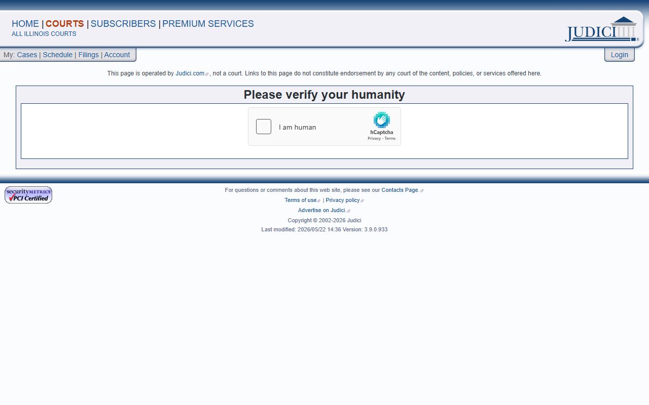 Judici Ogle County court case search used to find court records after a jail arrest